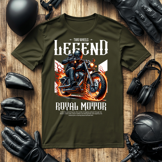 Royalty Comes In The Frame Of Our Motorcycle T Shirts With The Royal Motor Biker Tee