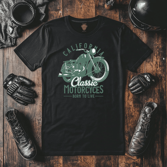 The image is of one of our California Classics Biker t-Shirts 