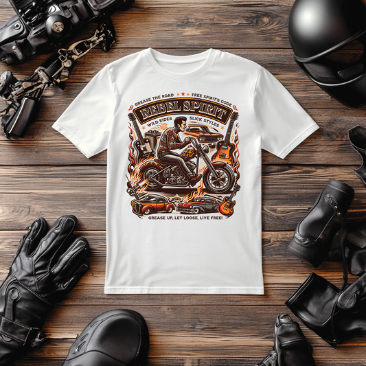 The Ultimate One Of The Motorcycle t Shirts UK The Rebel Spirit Design