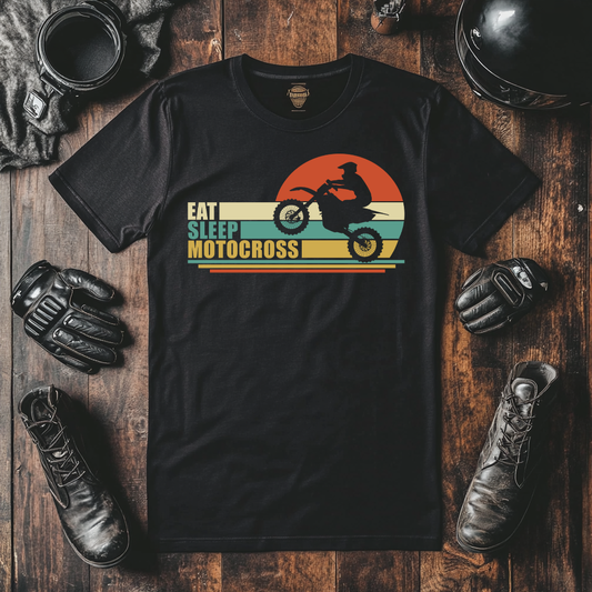 Eat Sleep Motocross Biker T-Shirt