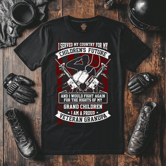 One for there veterans grandpa's out there this veterans t-shirts range will really make him proud of his service.