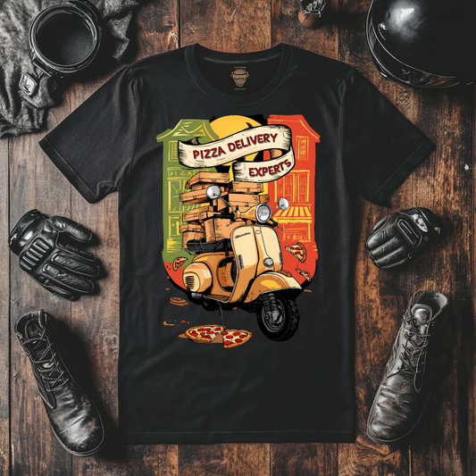 Pizza Delivery Motorcycle T Shirts UK