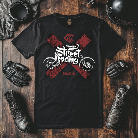 Street Racing Apparel Like Our Motorcycle T-Shirts Are Blended With Style And Grace.